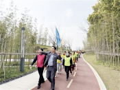 健步踏春趣 服务暖邻里