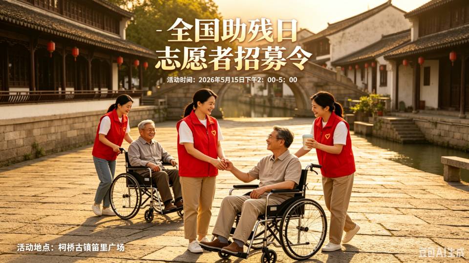 让爱无障，志愿同行---全国助残日志愿者招募