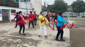 腰鼓队教学排练