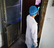 柯福社区上门测温招募志愿者