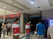文明城市创建导医台志愿岗