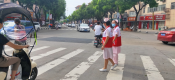 文明城市创建门诊大厅志愿岗