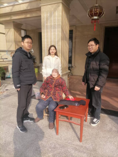 江桃村“新春慰问暖人心，敬老爱老显真情”活动