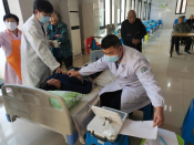 湖塘分院赴金色年华养老院开展义诊慰问志愿活动