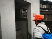 平水街社区防疫消毒志愿活动