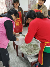平水街清明节包艾饺志愿活动