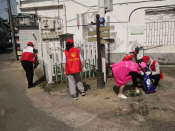 平水街社区垃圾分类宣传志愿活动