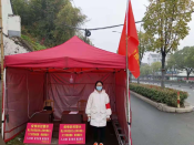疫情防控卡哨执勤