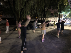 会稽村组织跳舞健身活动