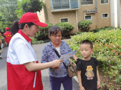 绸缎社区志愿者开展“消防进万家”