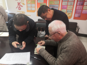 帮助王坛镇青坛村前往江苏省扬州市宝应县调查陶祖兴烈士事迹