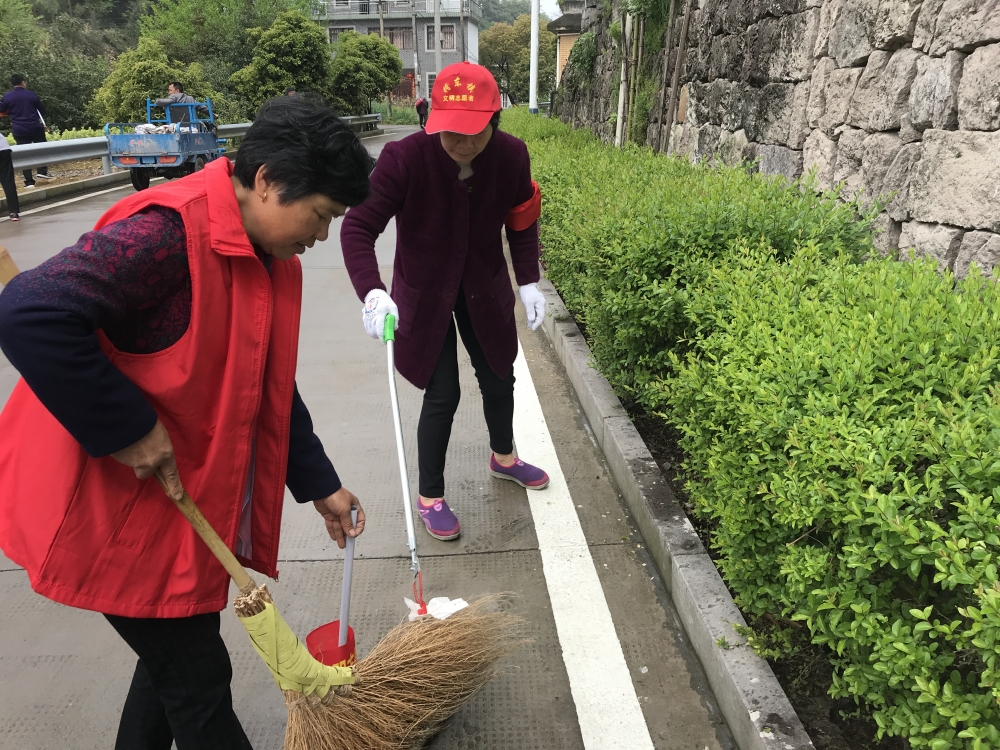 雄鹰村志愿者环境卫生整治