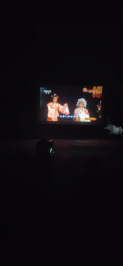 露天电影放映