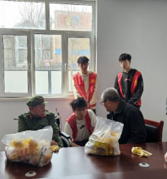 占岙村慰问老兵志愿活动
