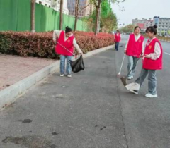 占岙村道路卫生志愿活动