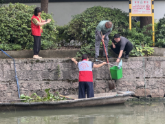 “清理福寿螺，守护好河道”志愿活动