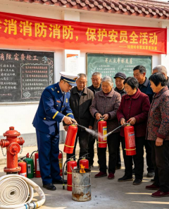 新围村消防安全学习志愿活动
