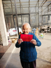 杨江村重阳节走访村里老人