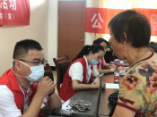 合力村义诊助力文明城市创建志愿服务