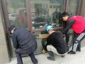 绸缎社区全国文明城市创建复评志愿活动