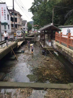 开展河道卫生整治活动