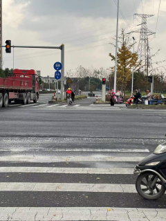 文明过马路劝导活动