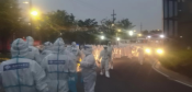 平水分院支援滨海大规模核酸采样工作