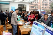 双渎社区里气象科普宣传挺热闹