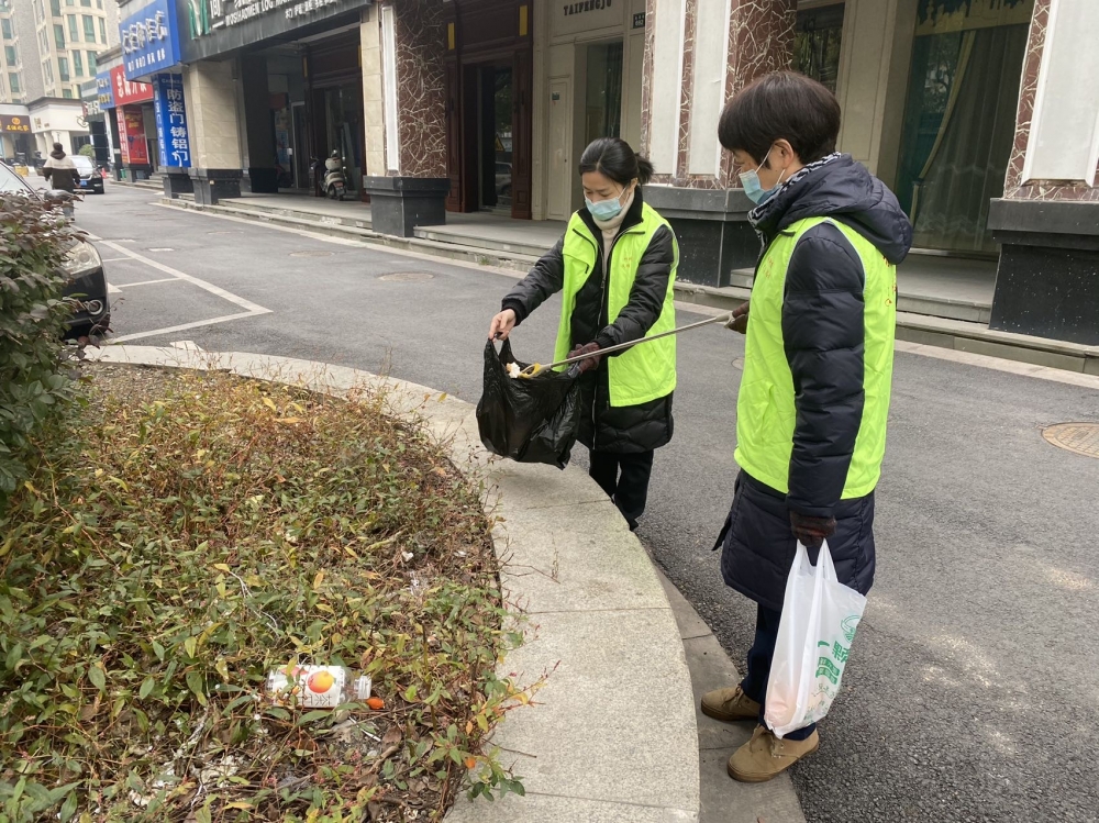 百福园社区文明城市迎检志愿服务活动