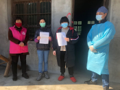 中眉岙村翠姐姐居家隔离服务志愿活动