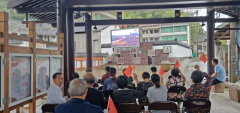 观看建党70周年阅兵活动