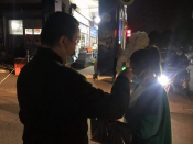 防控疫情守好小门24小时值勤