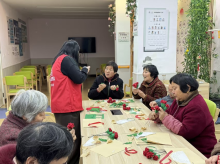 庆三八妇女节手工花束活动