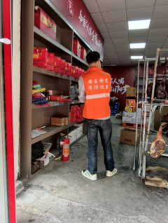 安昌社区消防巡查志愿活动