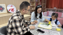 亲子手工《油菜花》志愿活动