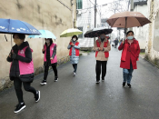 疫情防控宣传及卡口站岗