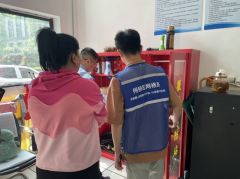 禹会社区开展消防安全巡查活动