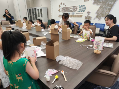 禹会社区开展周六手工课堂