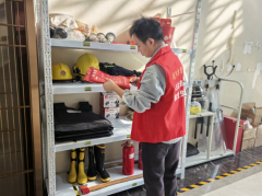 禹会社区开展消防安全志愿检查活动