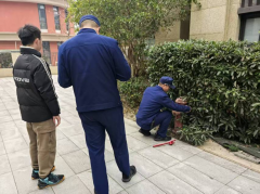 禹会社区开展小区消防栓检查活动