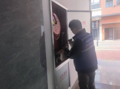 禹会社区开展和天地商业中心消防安全检查