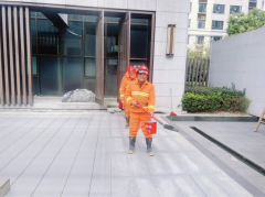 禹会社区开展万和宸章府小区消防演练活动