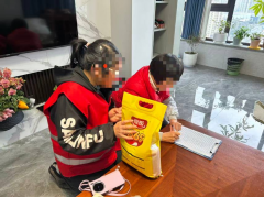 禹会社区开展退休人员慰问工作