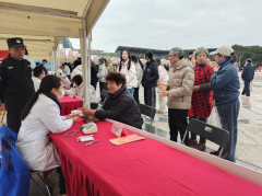 禹会社区开展义诊活动