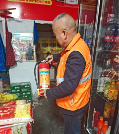 大和村夜间消防巡防志愿活动