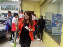 ”创文创卫“五一爱劳动在行动志愿活动