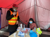 防疫期间“守小门”志愿活动