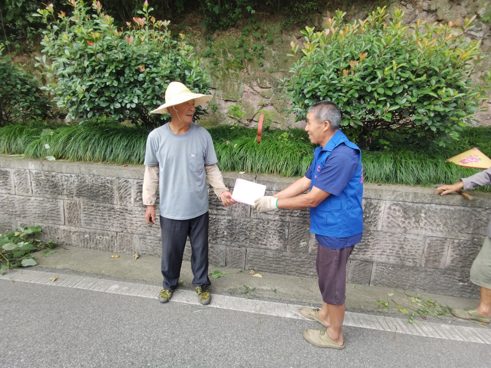 迎亚运大鱼山村环境卫生整治志愿活动