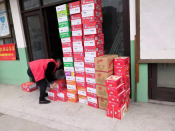 联兴村疫情防控志愿者献爱心慰问