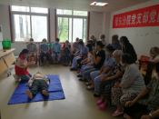 稽东分院开展文明志愿者健康巡诊活动